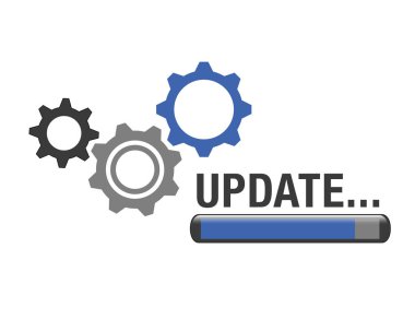 Yazılım app vites mavi güncelleştirme güncelleştirme