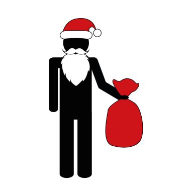 Noel Noel Baba hediye piktogram ile
