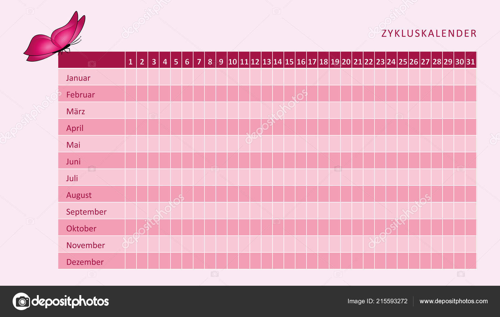 CALENDARIO CICLO MESTRUALE SCARICARE