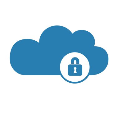 bulut bilgisayar depolama kilit Emanet kavramı simgesiyle