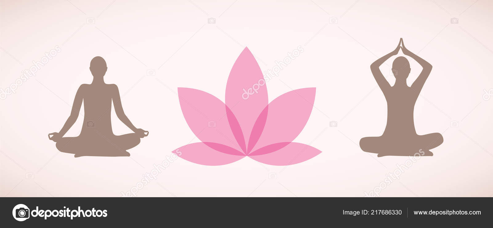 ピンクのユリの花瞑想とリラクゼーションのポーズをとるヨガで座っている人のシルエット ストックベクター C Krissikunterbunt ピンクのユリの花瞑想とリラクゼーションのポーズをとるヨガで座っている人のシルエット ストックベクター C Krissikunterbunt