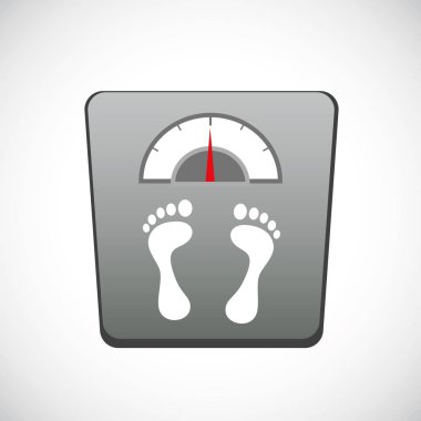 banyo ağırlık ölçek fitness spor konsepti