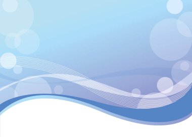 kabarcıkları ile mavi taze abstact arka plan