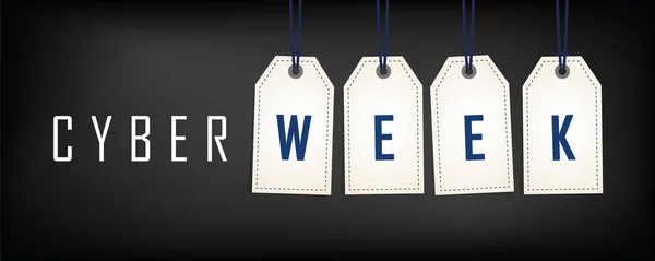 Cyber hafta satış promosyon beyaz siyah arka plan üzerine Etiketler