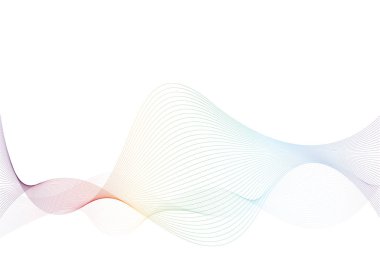 gökkuşağı renkleri arka planda soyut dalgalar