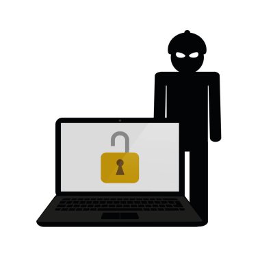 Dizüstü internet suç hacker çatlaklar