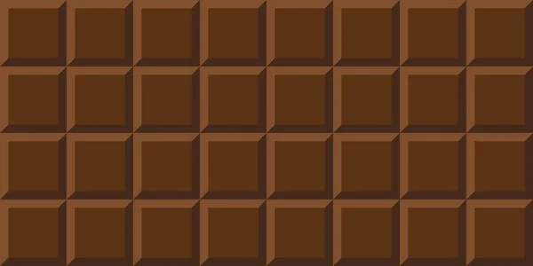 Chocolate bar whole milk chocolate background — Stock Vector