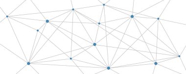 Beyaz arka plan üzerinde dijital ağ yapısı