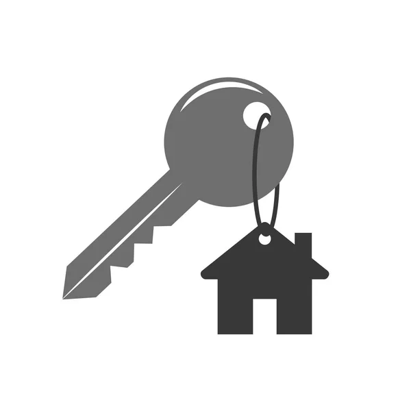 Maison clé icône de sécurité — Image vectorielle
