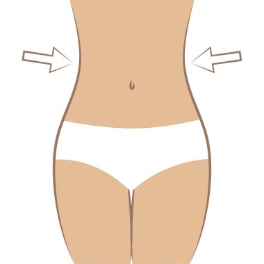 Slim fit kadın vücut