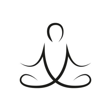 yoga çizim için poz bizzat