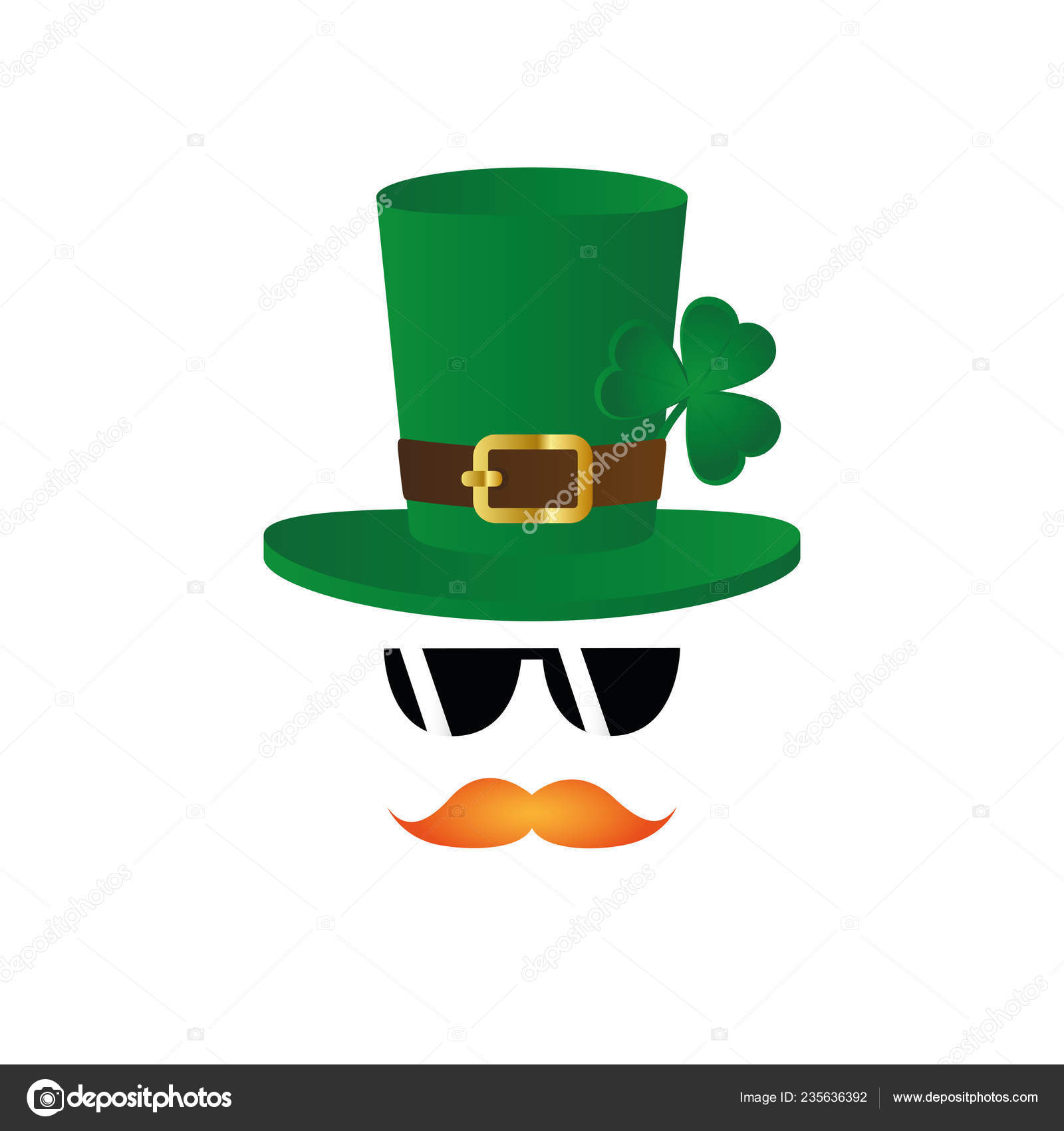 leprechaun beard and hat