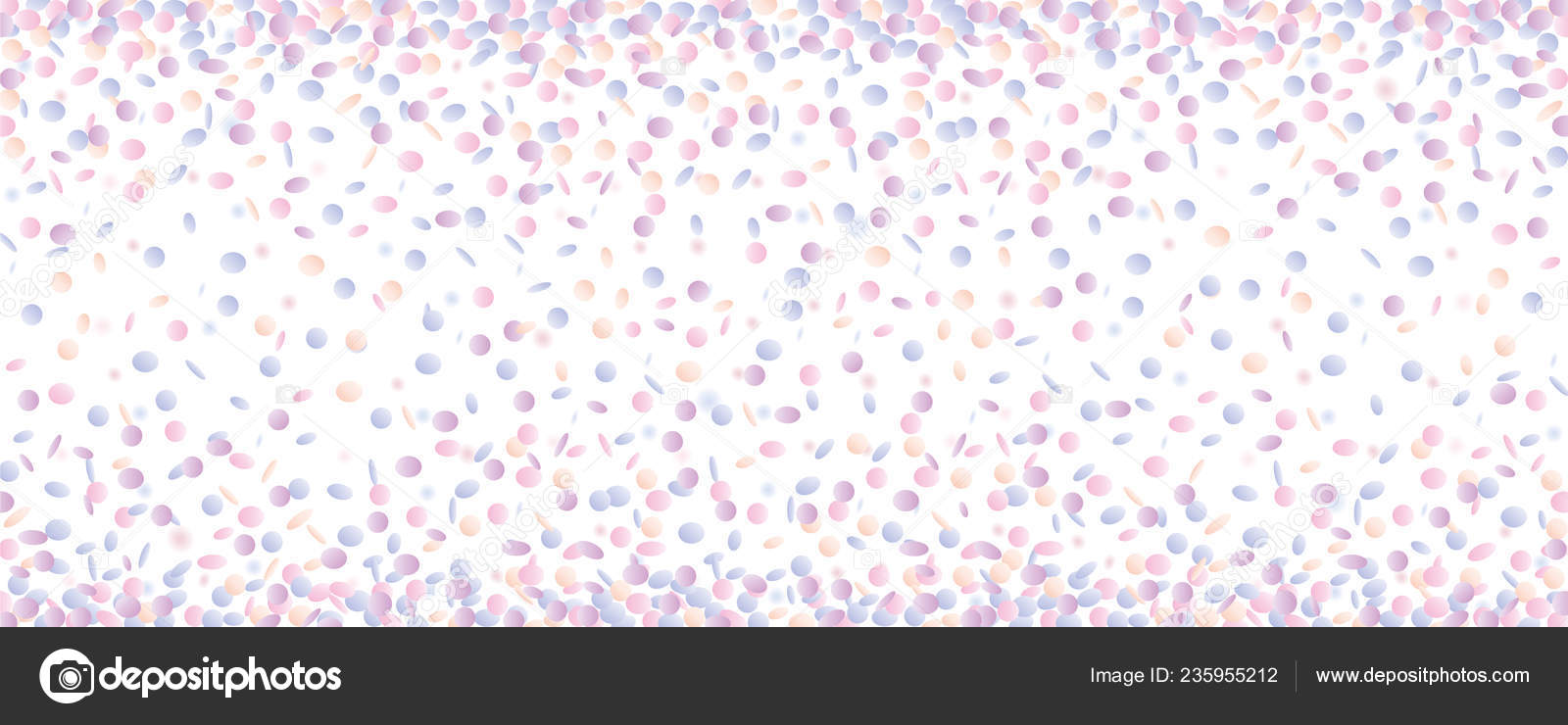 Confetti background in colorful pastel colors Stock Vector Image by