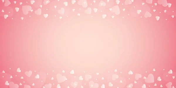 Borda rosa brilhante com coração para o dia do casamento e dos namorados — Vetor de Stock