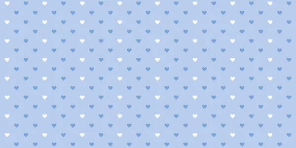 Blauer Hintergrund mit Herzen — Stockvektor