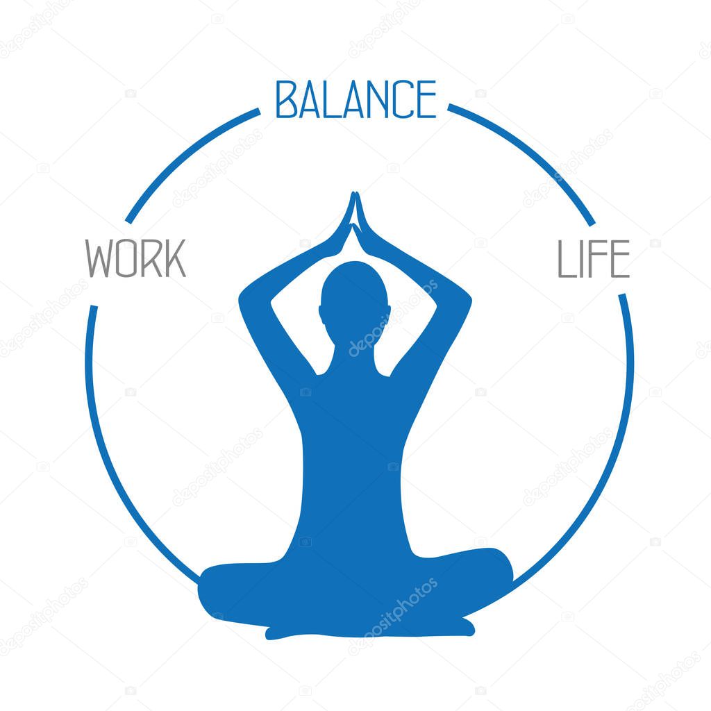 work life balance meditation concept