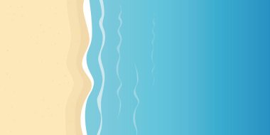 kumlu plaj ve su yaz tatil arka plan