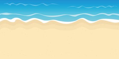 kumlu plaj ve su yaz tatil arka plan