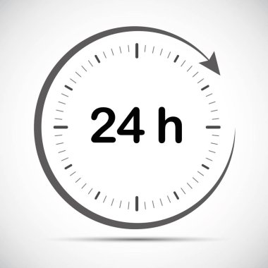 24 Saat Açık bir gün simgesi