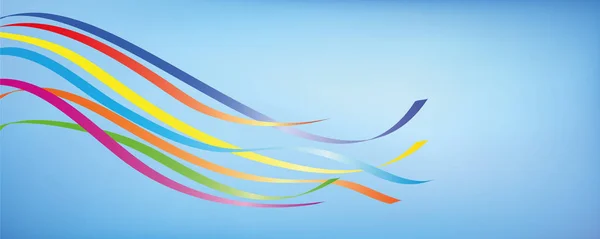 mavi gökyüzünde renkli direği şeritler