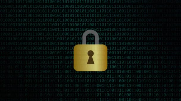Privacidad de seguridad digital en Internet — Vídeo de stock