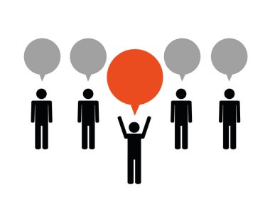 takım lideri ve fikir iş kavramı