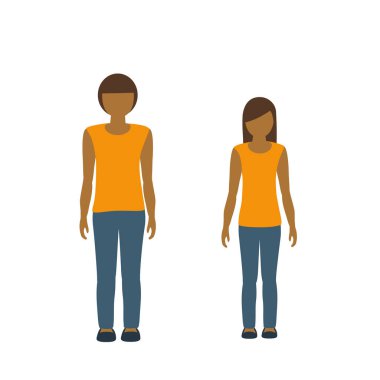 çocuklar karakter erkek ve kız Asya