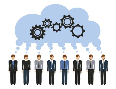 iş erkek gears ile ortak bir fikir geliştirmek