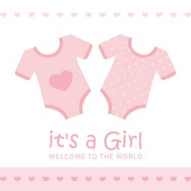 bu bodysuit ile doğum için bir kız karşılama tebrik kartı's