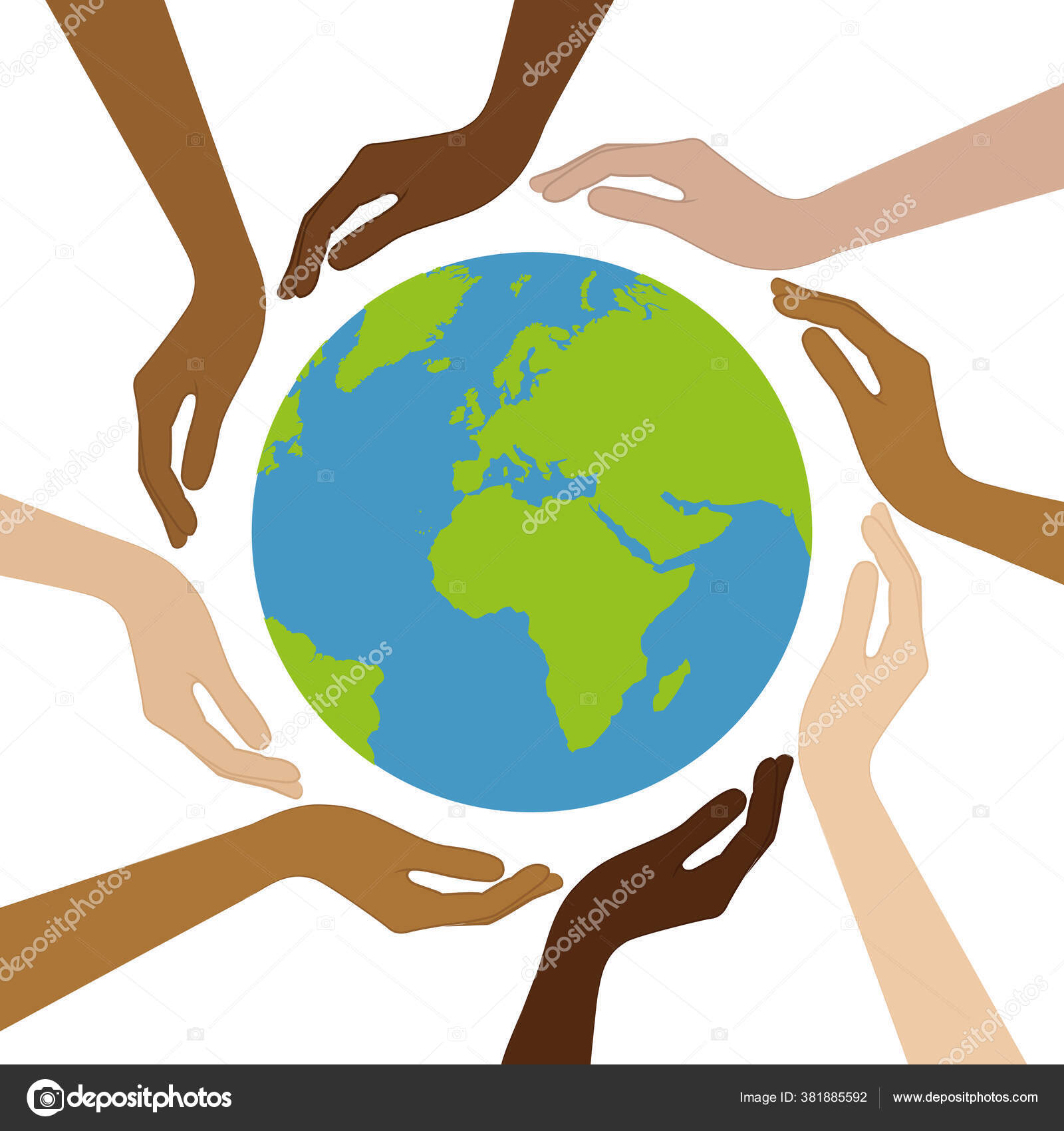 concepto ecológico. las manos de niños y adultos mantienen al mundo a salvo  del calentamiento global. cuidando nuestro mundo. día Mundial del Medio  Ambiente. 4225873 Foto de stock en Vecteezy, image size:1600x1700