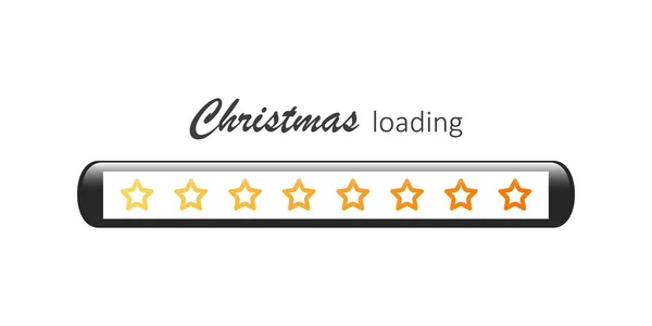 Weihnachten Ladebank mit Sternen — Stockvektor