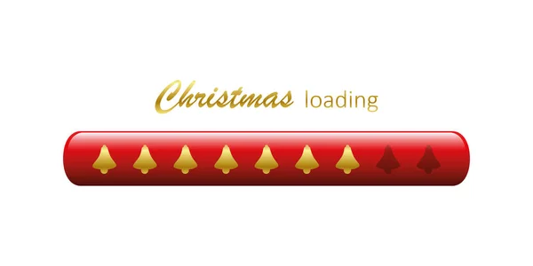 Weihnachten Ladestange mit Glocke — Stockvektor