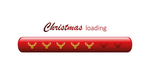 Weihnachtshütte mit Hirsch-Symbol — Stockvektor