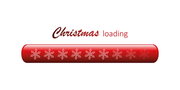 Weihnachten Ladebank mit Schneeflocke — Stockvektor