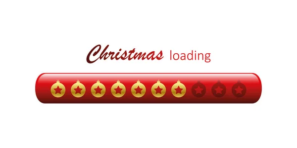 Karácsonyi rakodórúd csillag csecsebecsével — Stock Vector