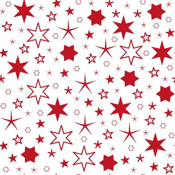 Kusursuz desenli Noel yıldızı tasarımı — Stok Vektör