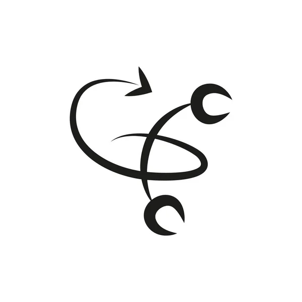 Prosty znak zodiaku horoskop skorpion izolowane na białym — Wektor stockowy
