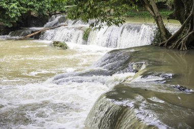 Manzara su düşmek Num Tok Chet Sao Noi Milli Parkı, Tayland.
