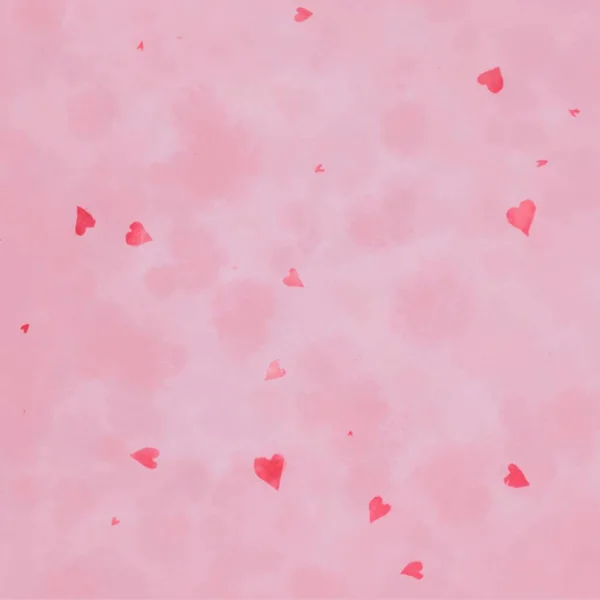 Abstracte Mooie Roze Patroon Harten Romantische Achtergrond Illustratie Ontwerp — Stockfoto
