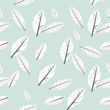 Sorunsuz çiçek desenli. Şirin basit süs çiçek ve yaprakları ile. Küçük çiçekli basit hassas desen. Vektör çiçek süsleme.