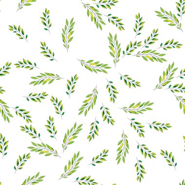 Sorunsuz yaprak desen. Çiçek şık arka plan. Vektör arka plan.