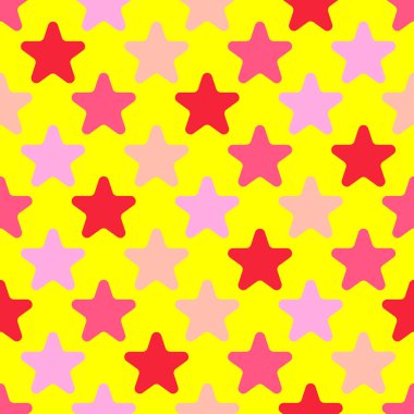 Yıldızlı hoş, pürüzsüz bir desen. Vektör illüstrasyonu