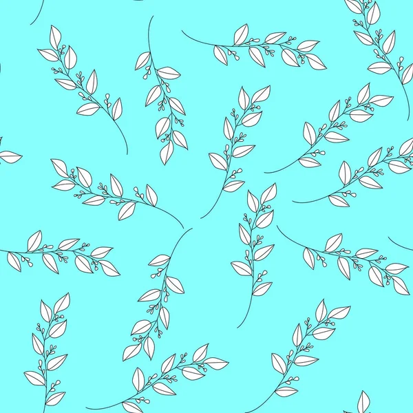 Květinový Vzor Bezešvé Pastelových Barvách Barevný List Vektorové Ilustrace — Stockový vektor