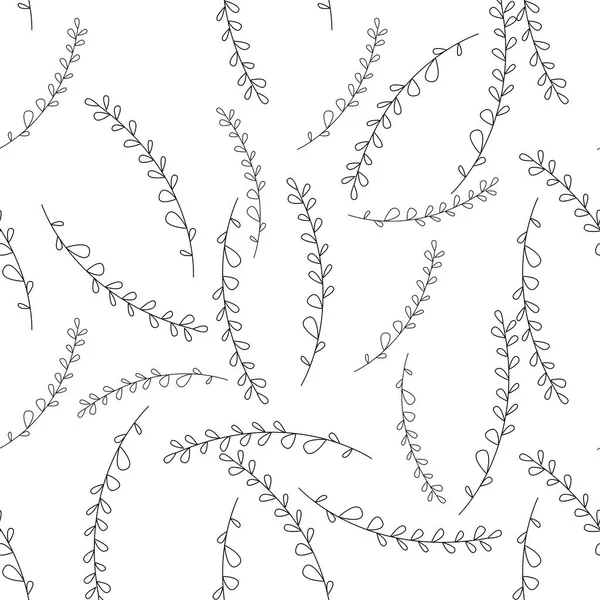 Elegantes Nahtloses Muster Mit Blumen Vektorillustration — Stockvektor
