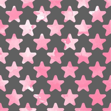 Yıldızlı hoş, pürüzsüz bir desen. Vektör illüstrasyonu