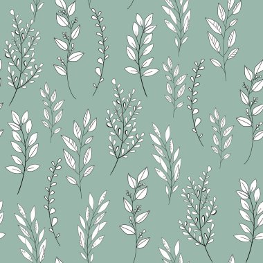 Vektör çiçek seamless modeli. Botanik zemin