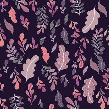 Çiçekli ve bitkili doku. Çiçek süsü. Orijinal çiçek deseni.