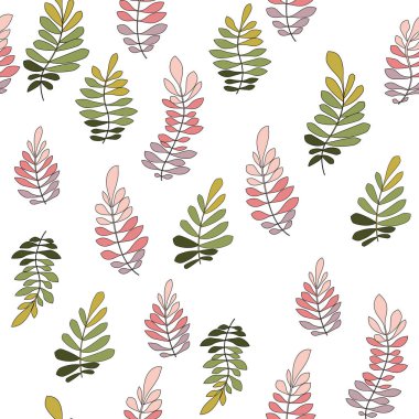 Çiçekli ve bitkili doku. Çiçek süsü. Orijinal çiçek deseni.