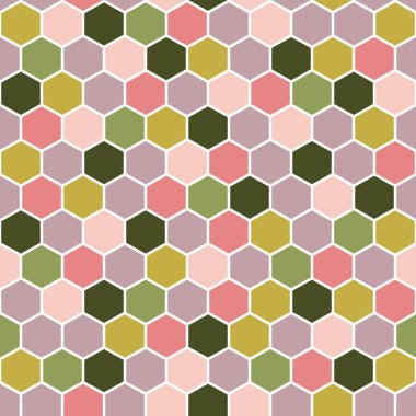 Sorunsuz vektör desen beyaz bir arka plan üzerinde renkli geometrik şekiller