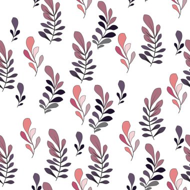 Çiçekli ve bitkili doku. Çiçek süsü. Orijinal çiçek deseni.